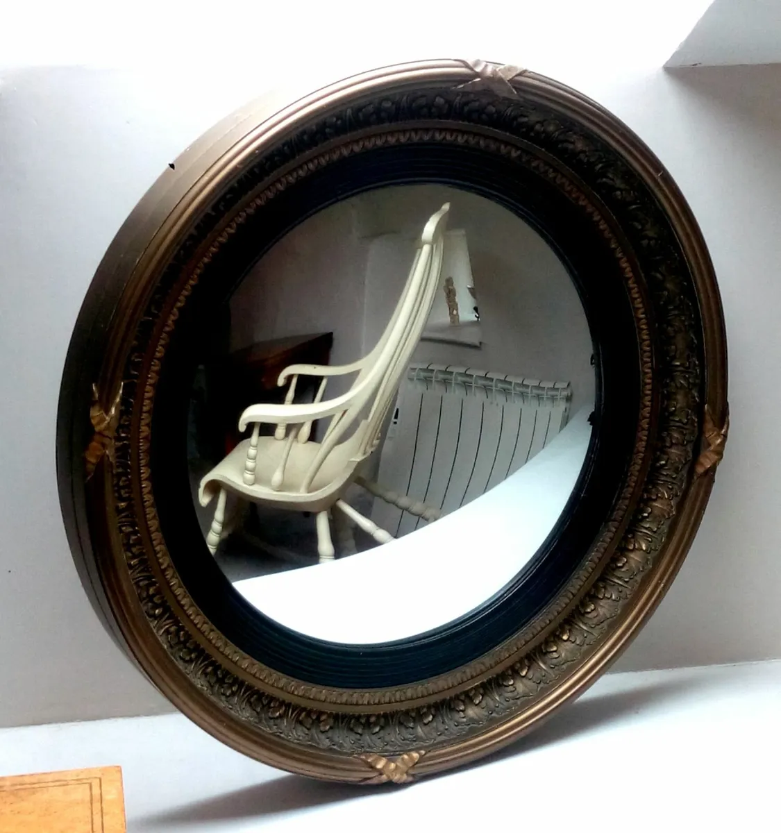 A vintage Atsonia round convex mirror, - Image 2
