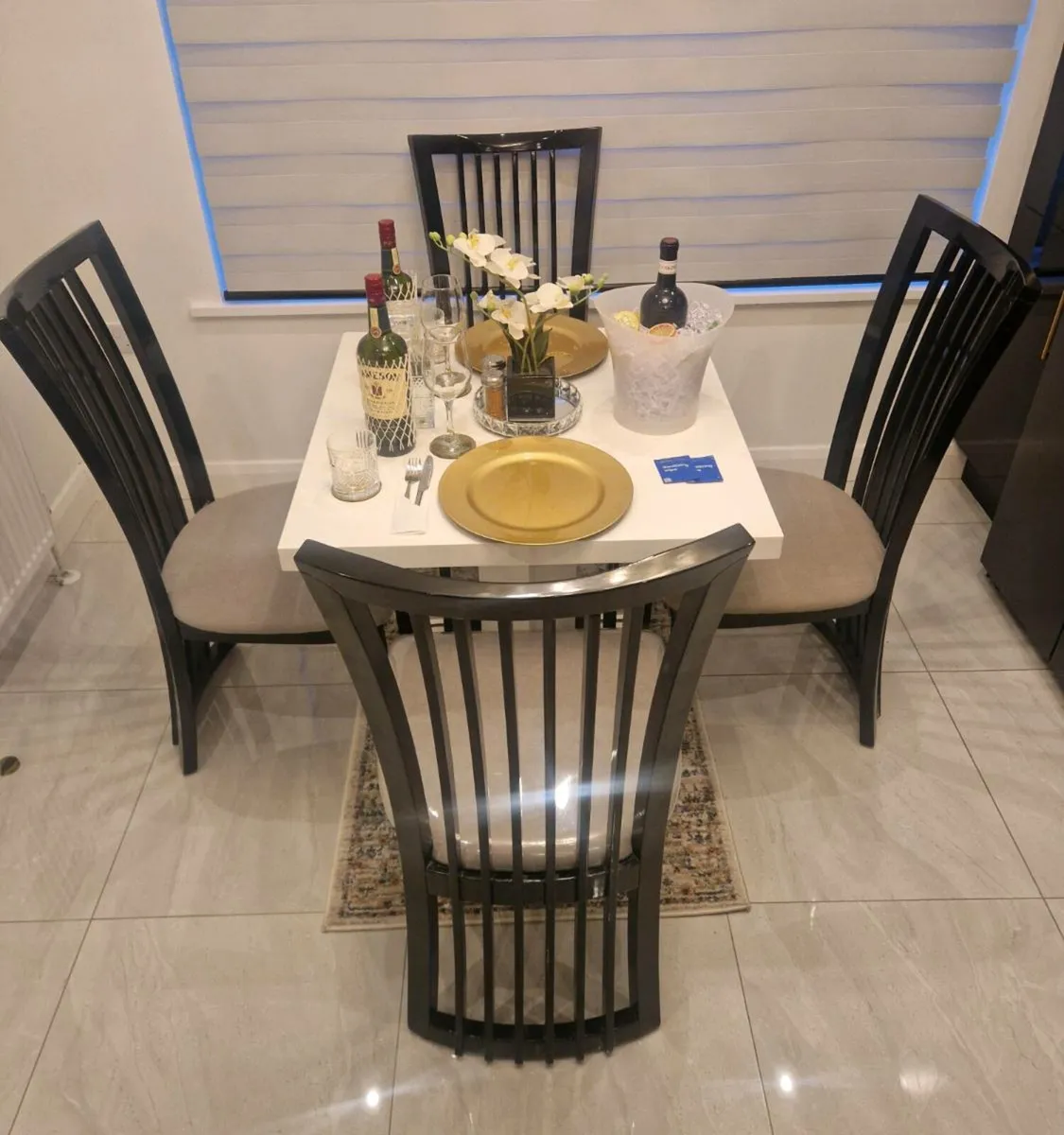 Dining Table with 4 Chairs - Image 1
