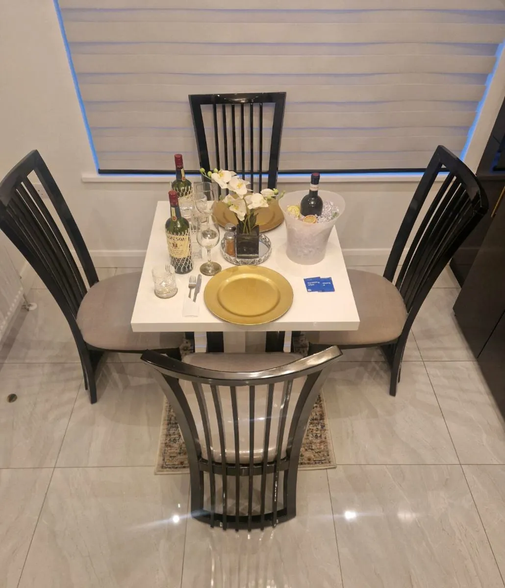 Dining Table with 4 Chairs - Image 4