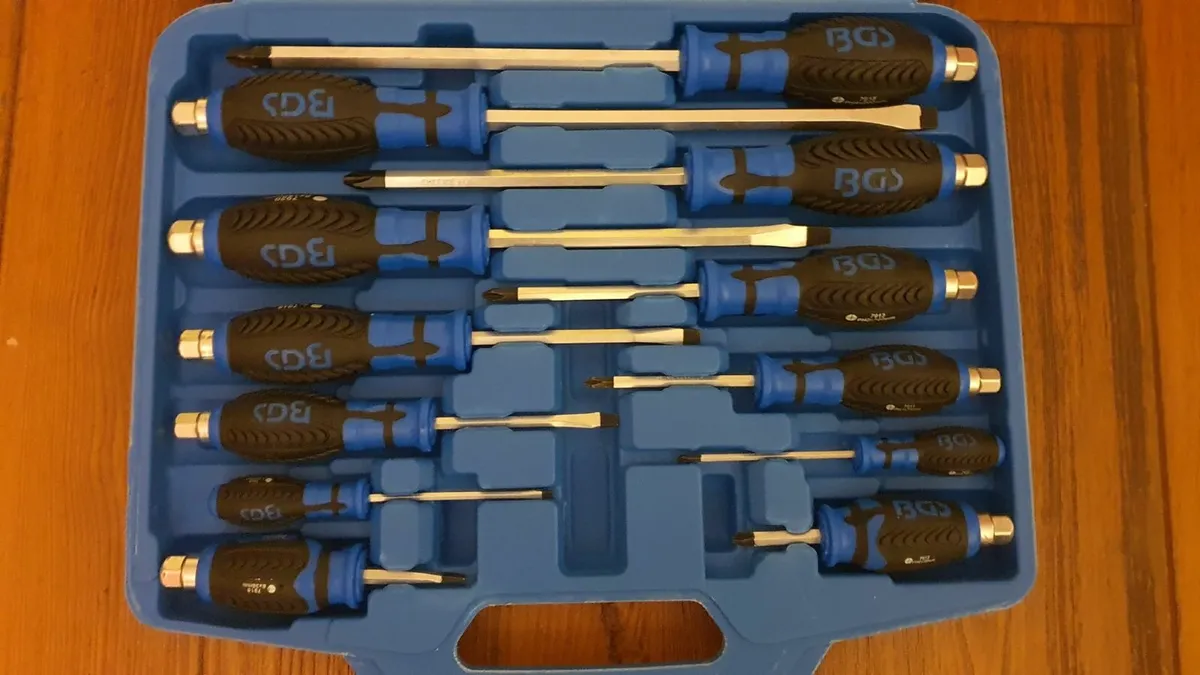 12pcs Heavy Duty BGS Screwdriver set - Image 1