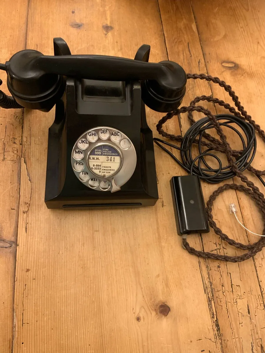 Bakelite Telephone 1940s GPO P&T Fully Working! - Image 2