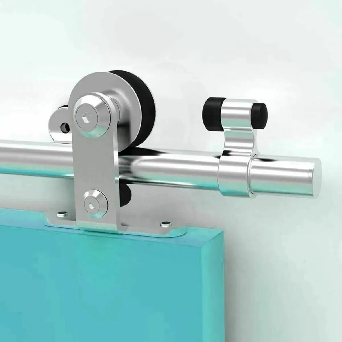 Hanging Rail Sliding Door Hardware Kit System - Image 2