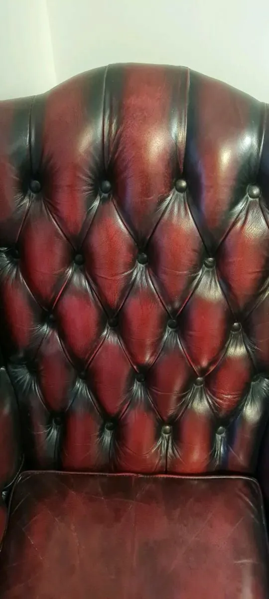 Chesterfield wingback armchair - Image 3