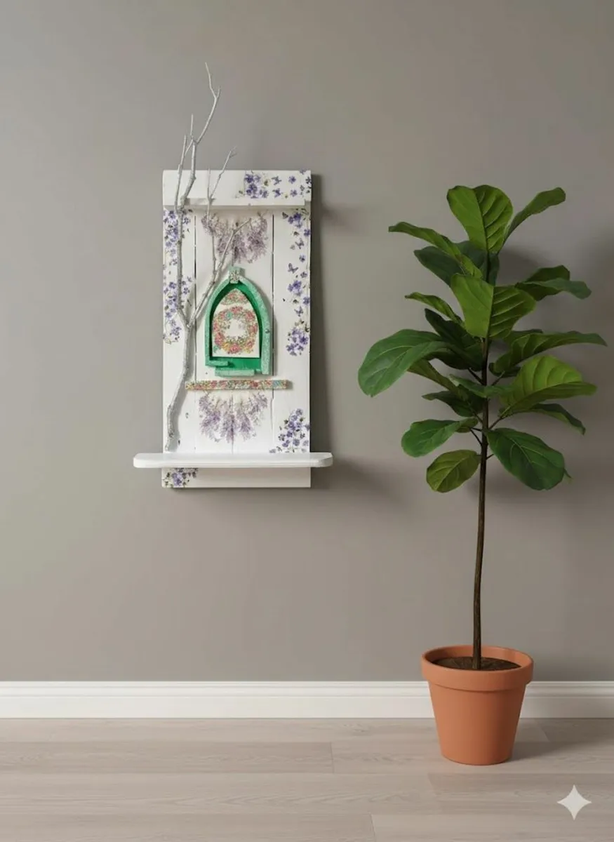 Enchanted fairy door/decorative shelf display - Image 1