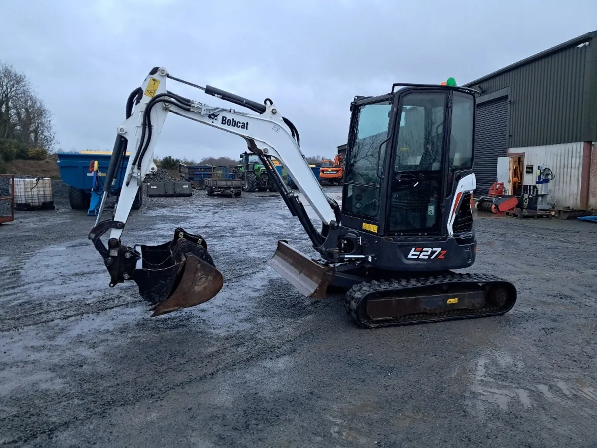 2021 Bobcat E27z mini digger - Image 1