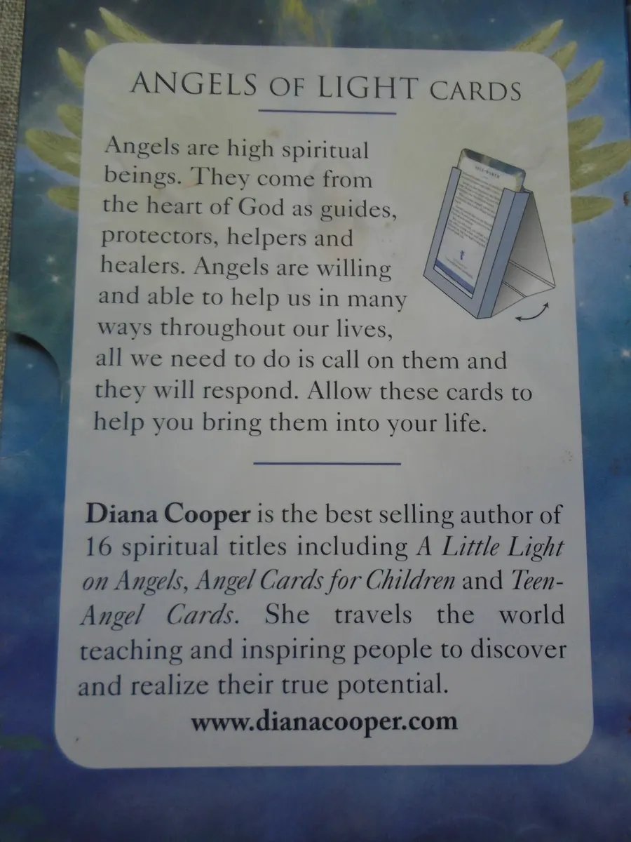 Angels of light angel cards, Diana cooper - Image 2