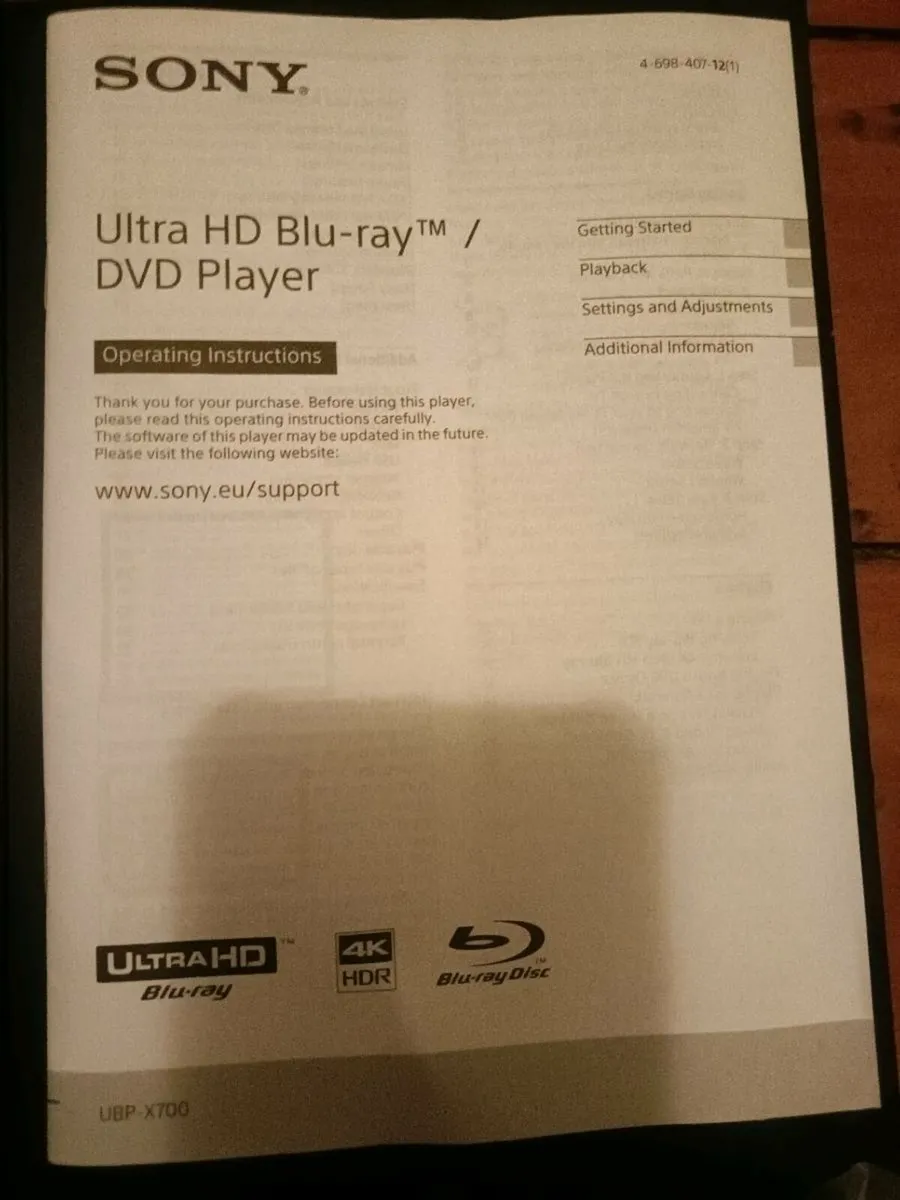 Sony Blu Ray 4k - Image 3