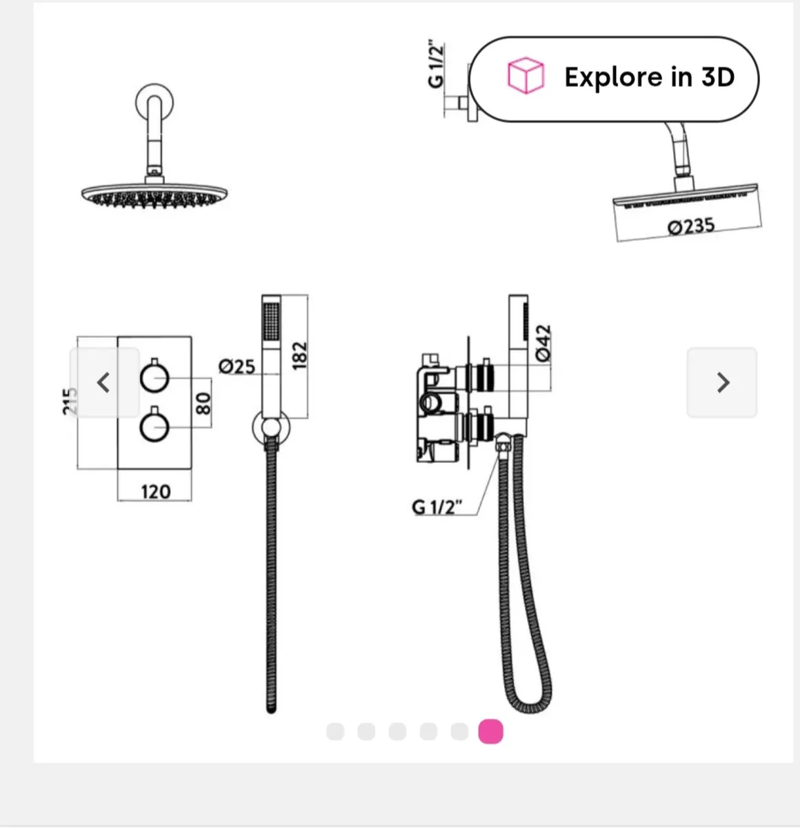 Brushed Bronze Shower - Image 4