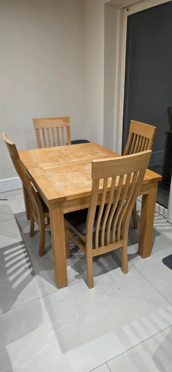 Solid Wood Extendable Dining Set + 6 Chairs - Image 4