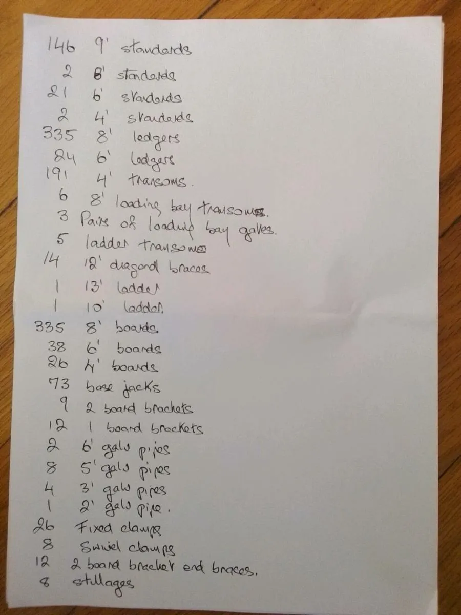 Scaffolding for sale - Image 1