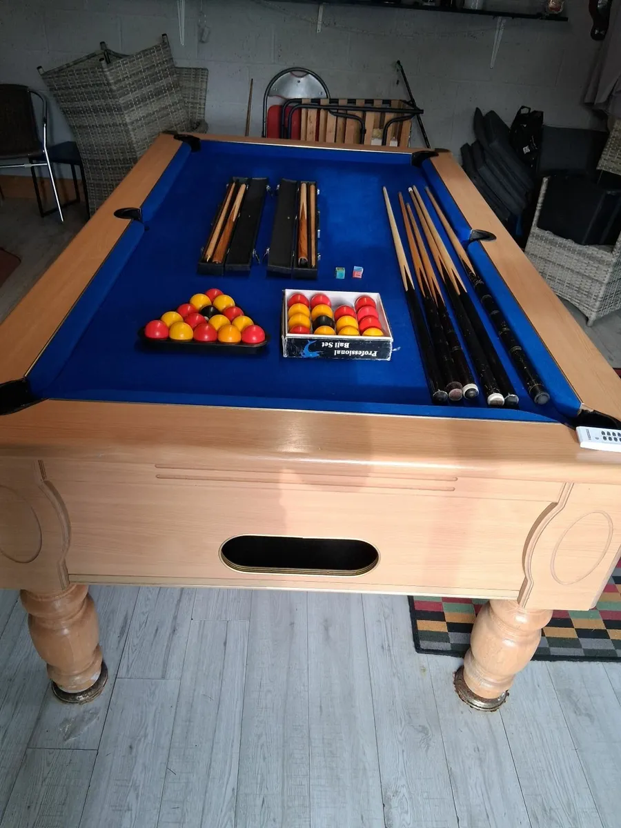Pool table 7 foot all accessories  plus street fig - Image 3