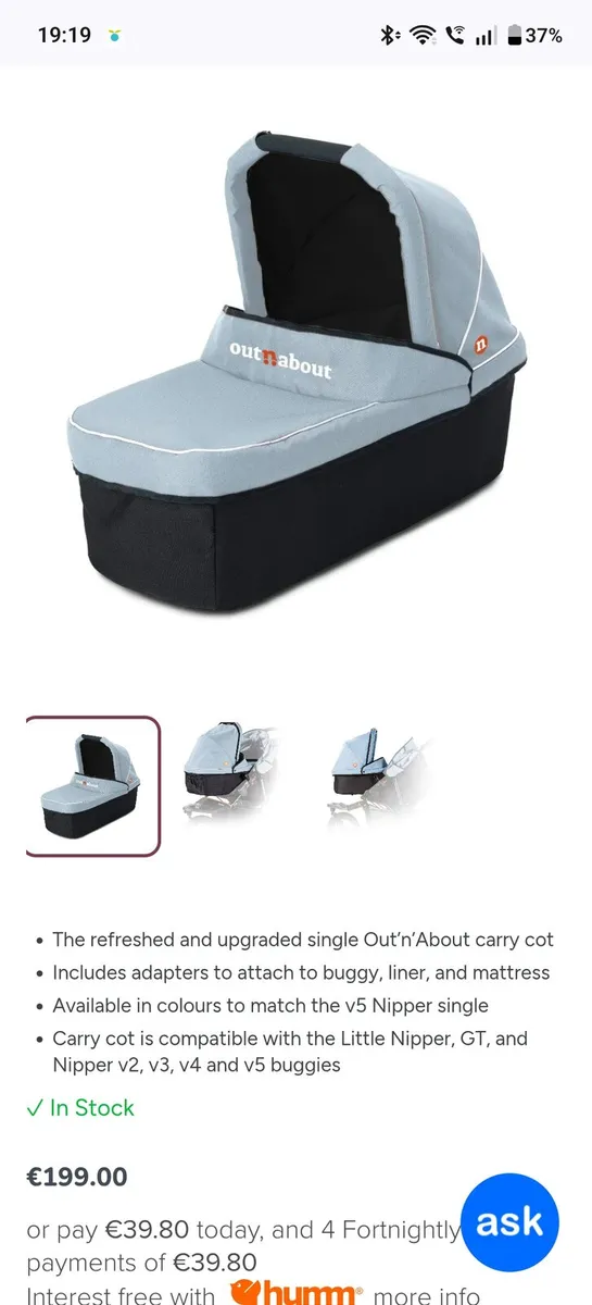 Out n about carrycot