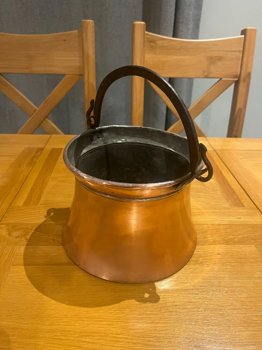 Antique French Copper Pot - Image 2