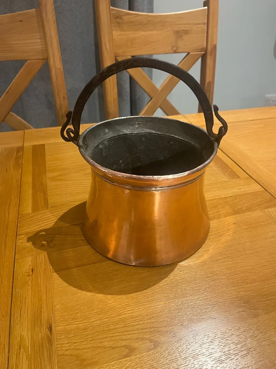 Antique French Copper Pot - Image 4