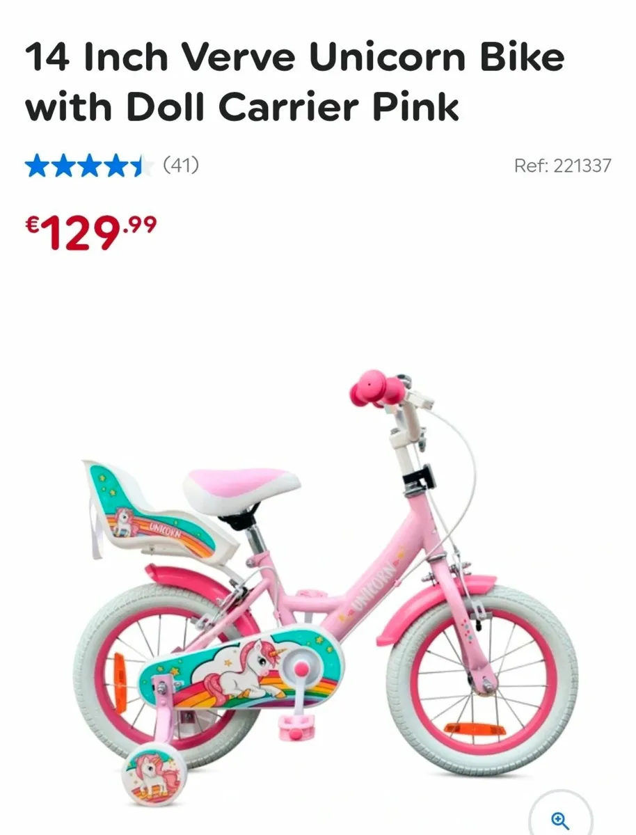 Girls 14inch bike - Image 2