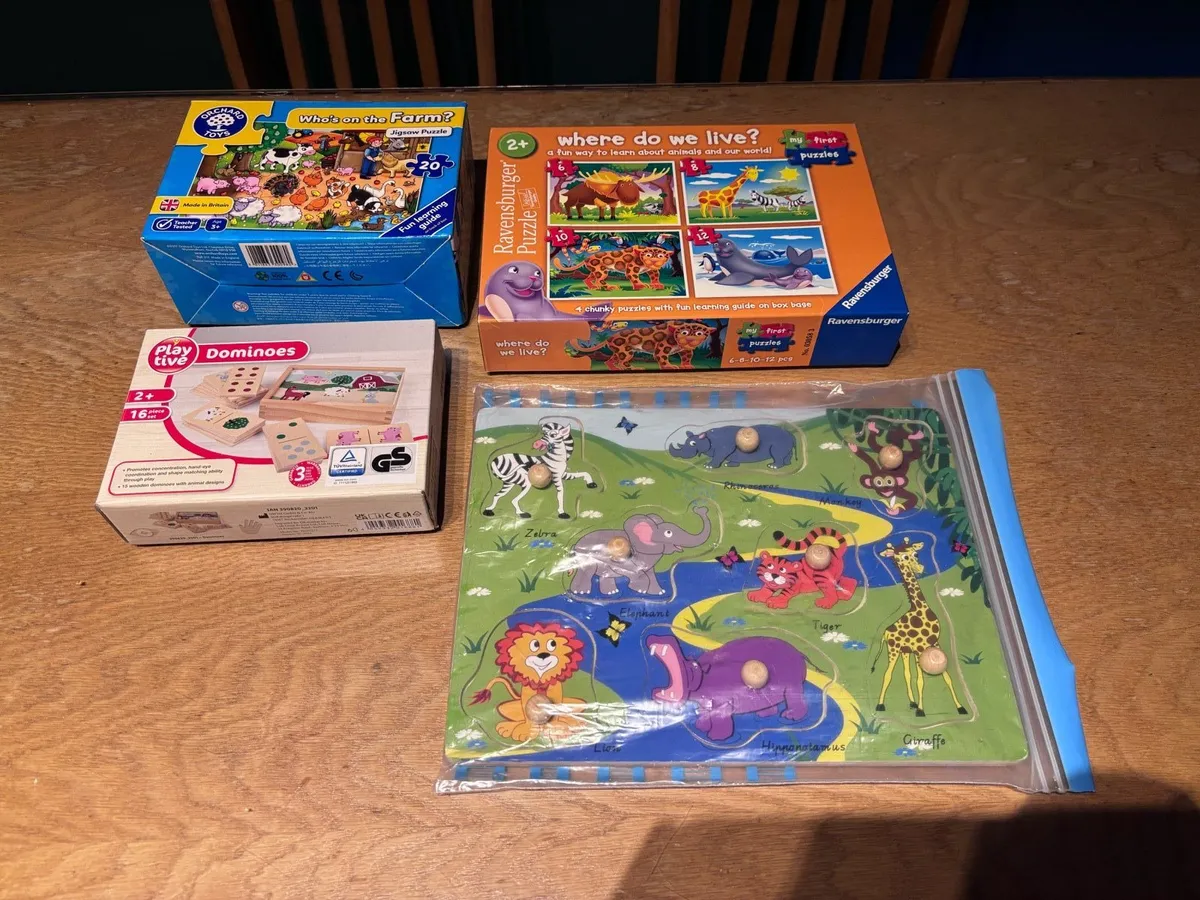 9 kids puzzles - Image 1