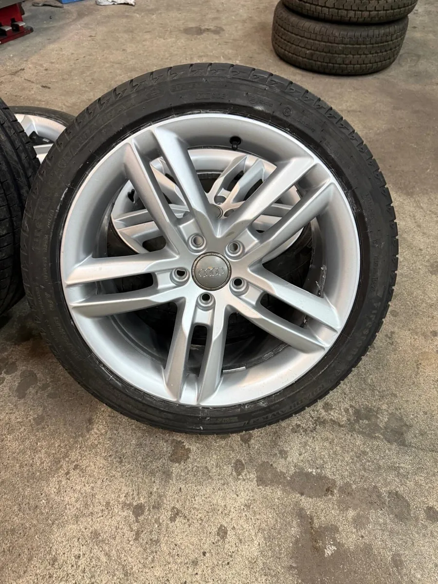 Audi Alloy Wheels & Tyres 245/40/18 - Image 1