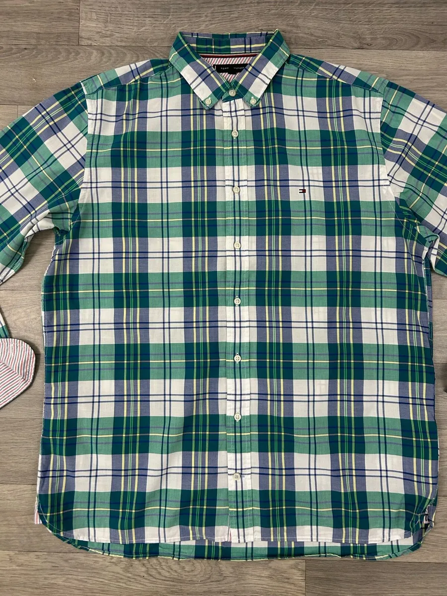 Tommy Hilfiger Button Down Check Shirt Mens XL - Image 2