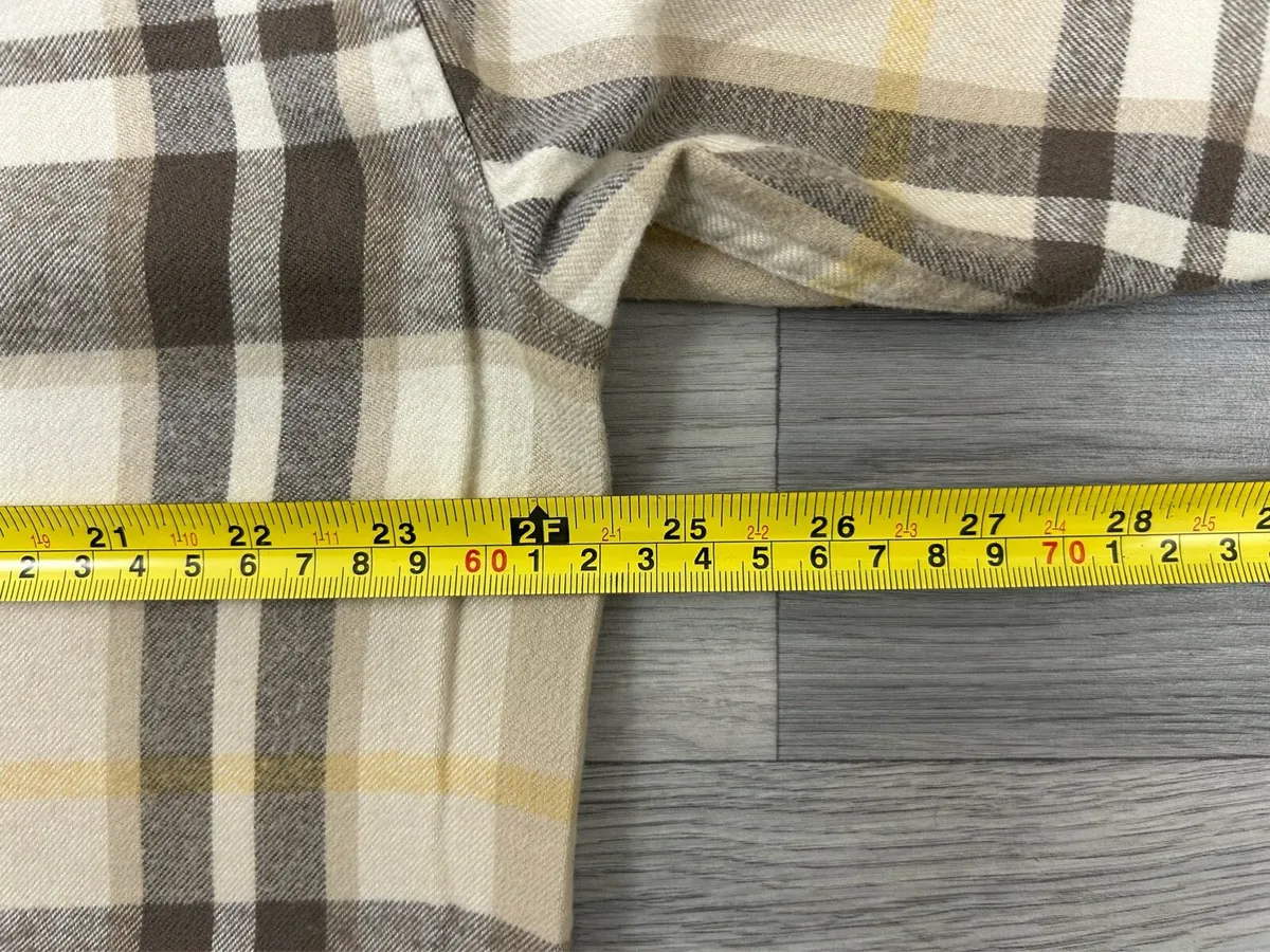 Abercrombie & Fitch Flannel Check Shirt Mens Large - Image 4