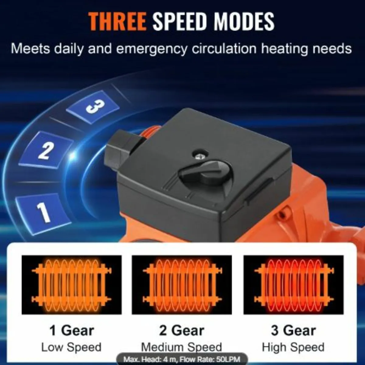 LPS25-4S-180 Hot Water Recirculating Pump, 220V, - Image 4