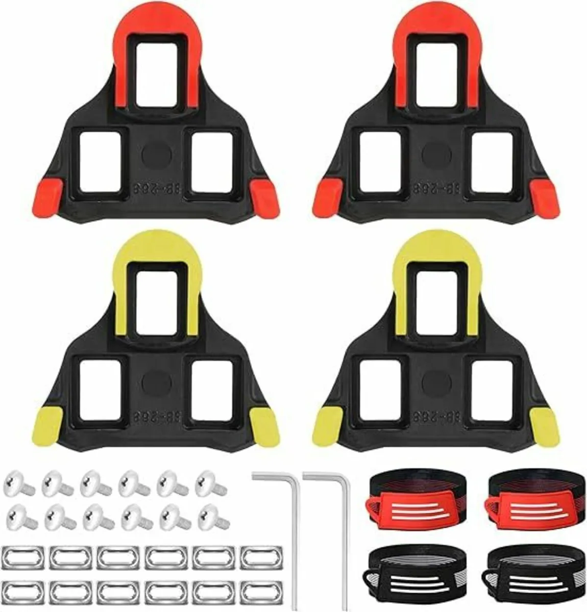 4 Pieces Cleats for Cycling Shoes, Cycling Cleats