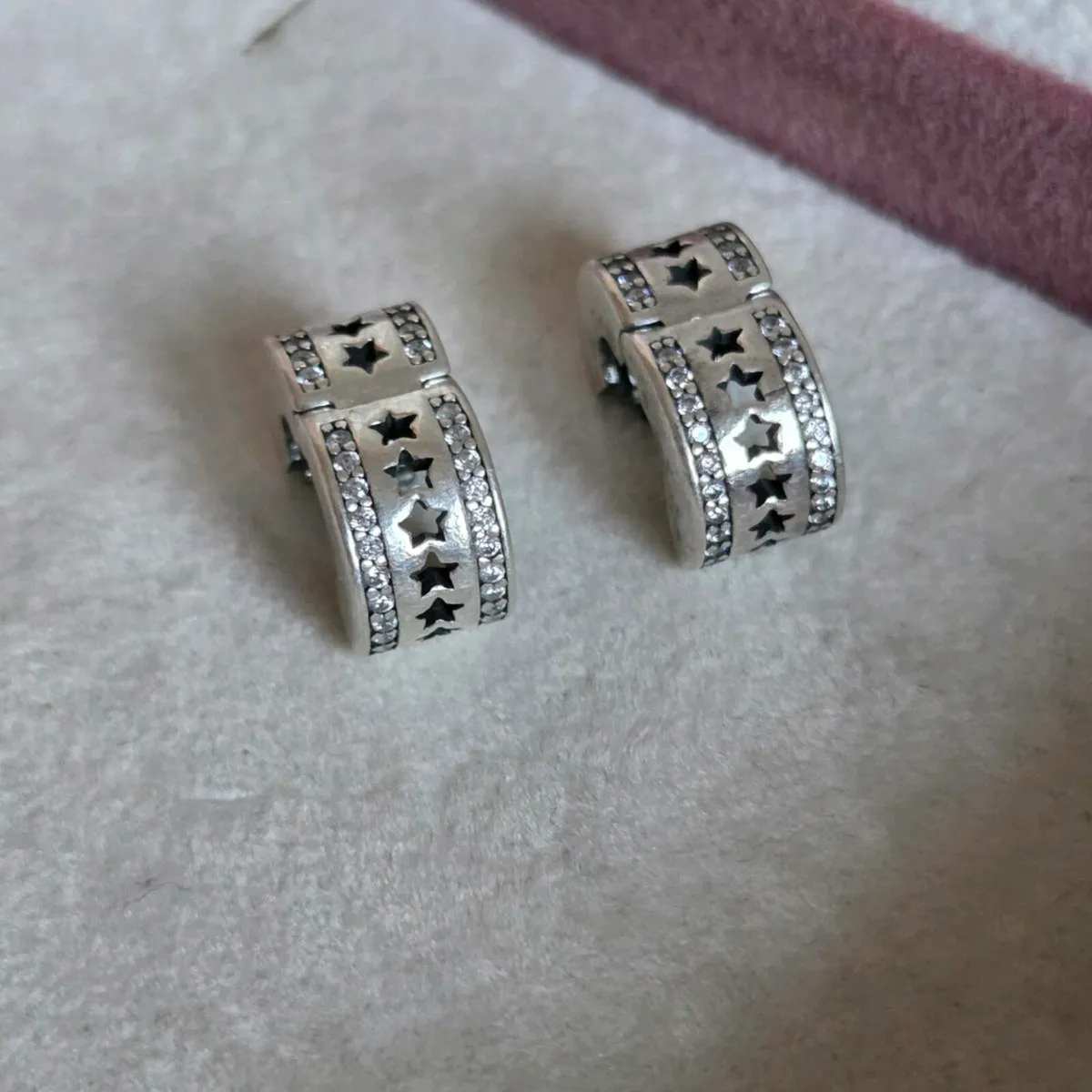 Pandora pave row of stars clips charm - Image 2