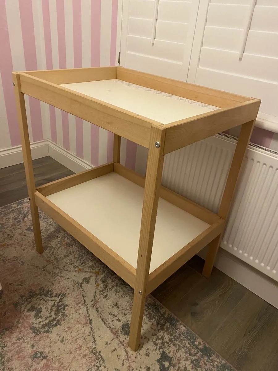 Cot and Changing Table - Image 1