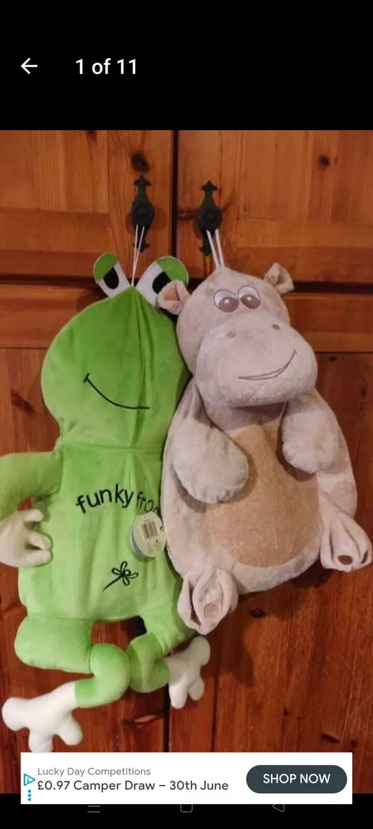 Funky frog. Hot water bottle holder, bag.
Hippo ba - Image 1