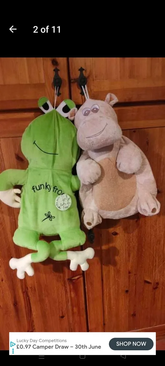 Funky frog. Hot water bottle holder, bag.
Hippo ba - Image 2