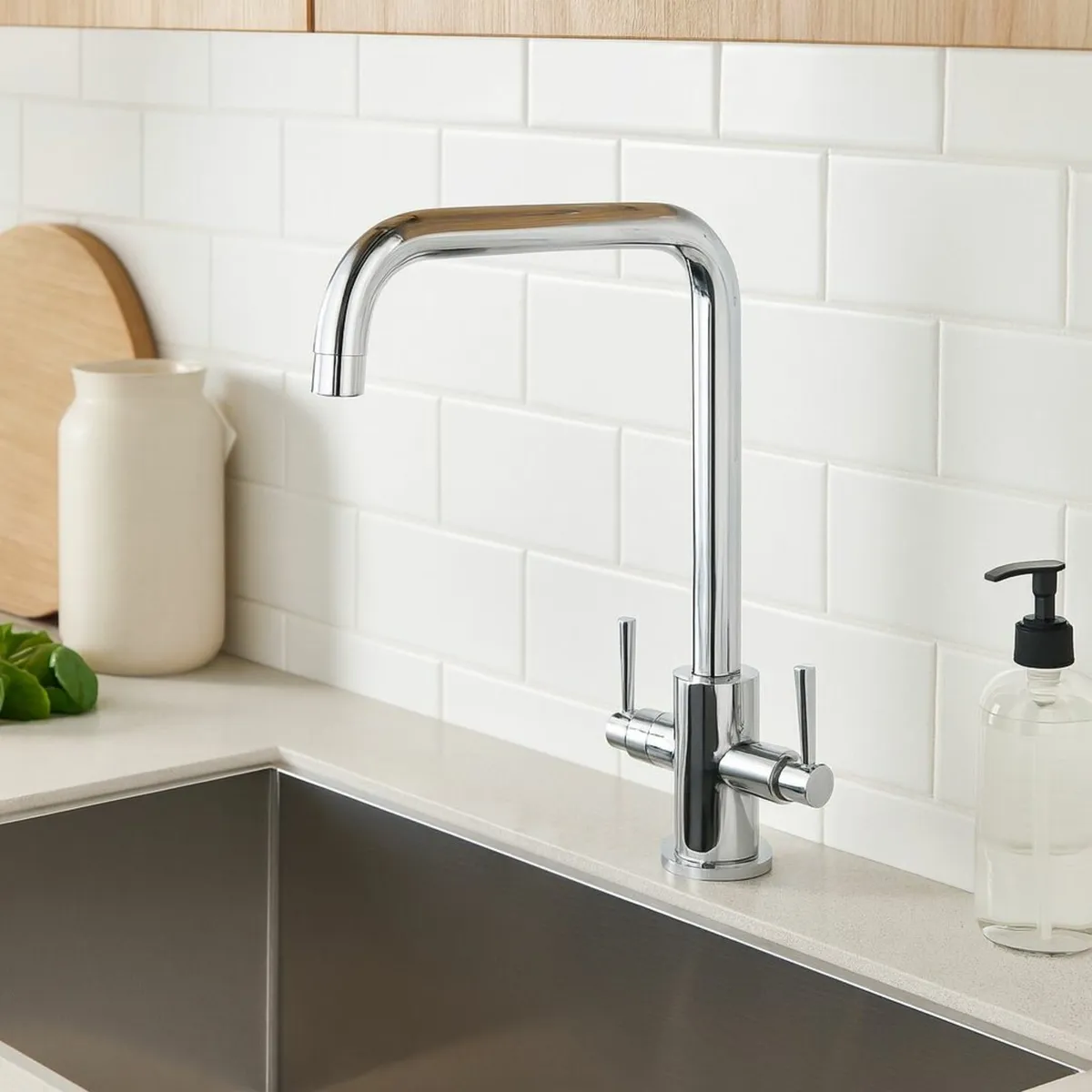 Walton Chrome Mono Kitchen Sink Mixer Tap - Image 1