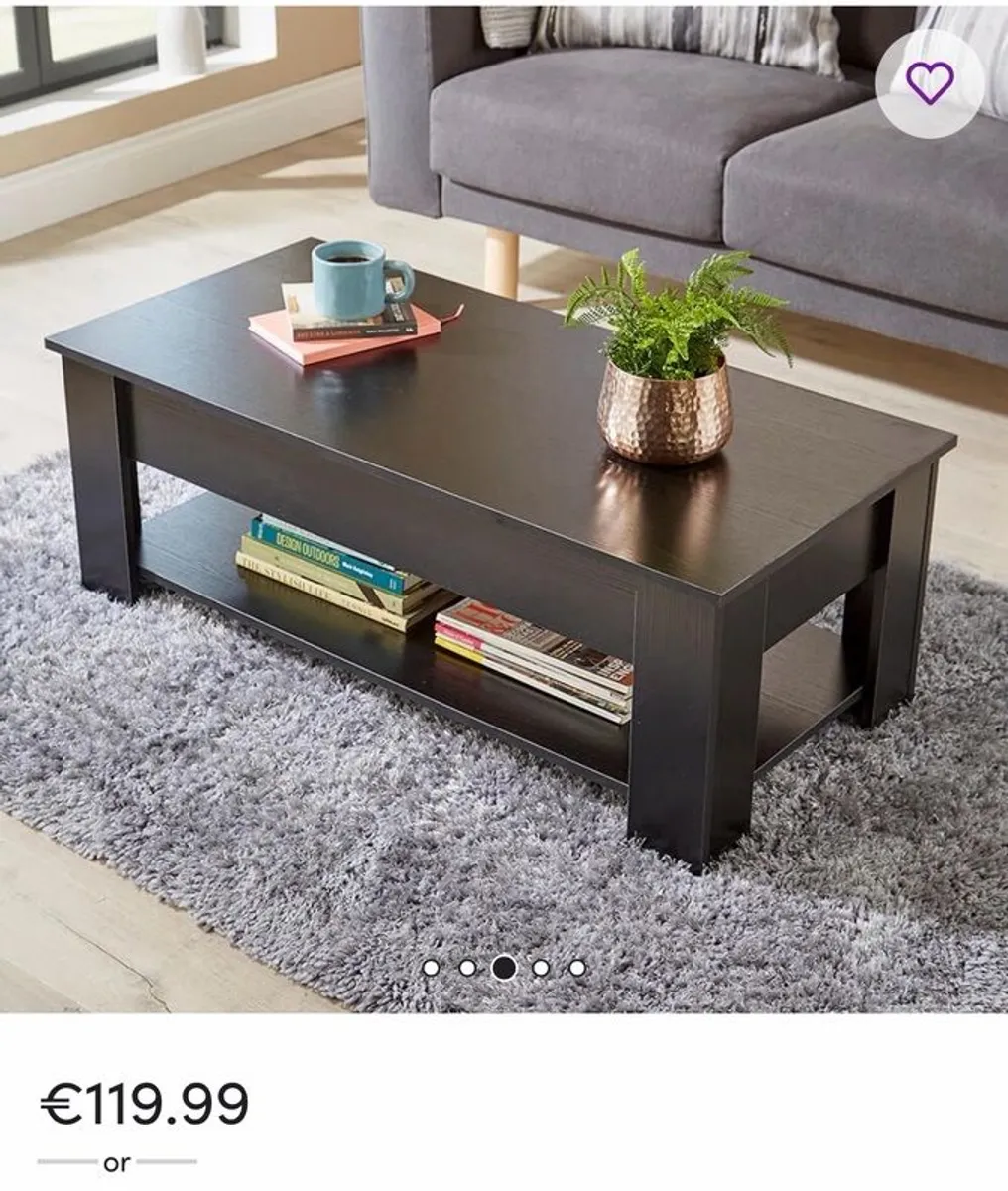 coffee table with storage - Image 2