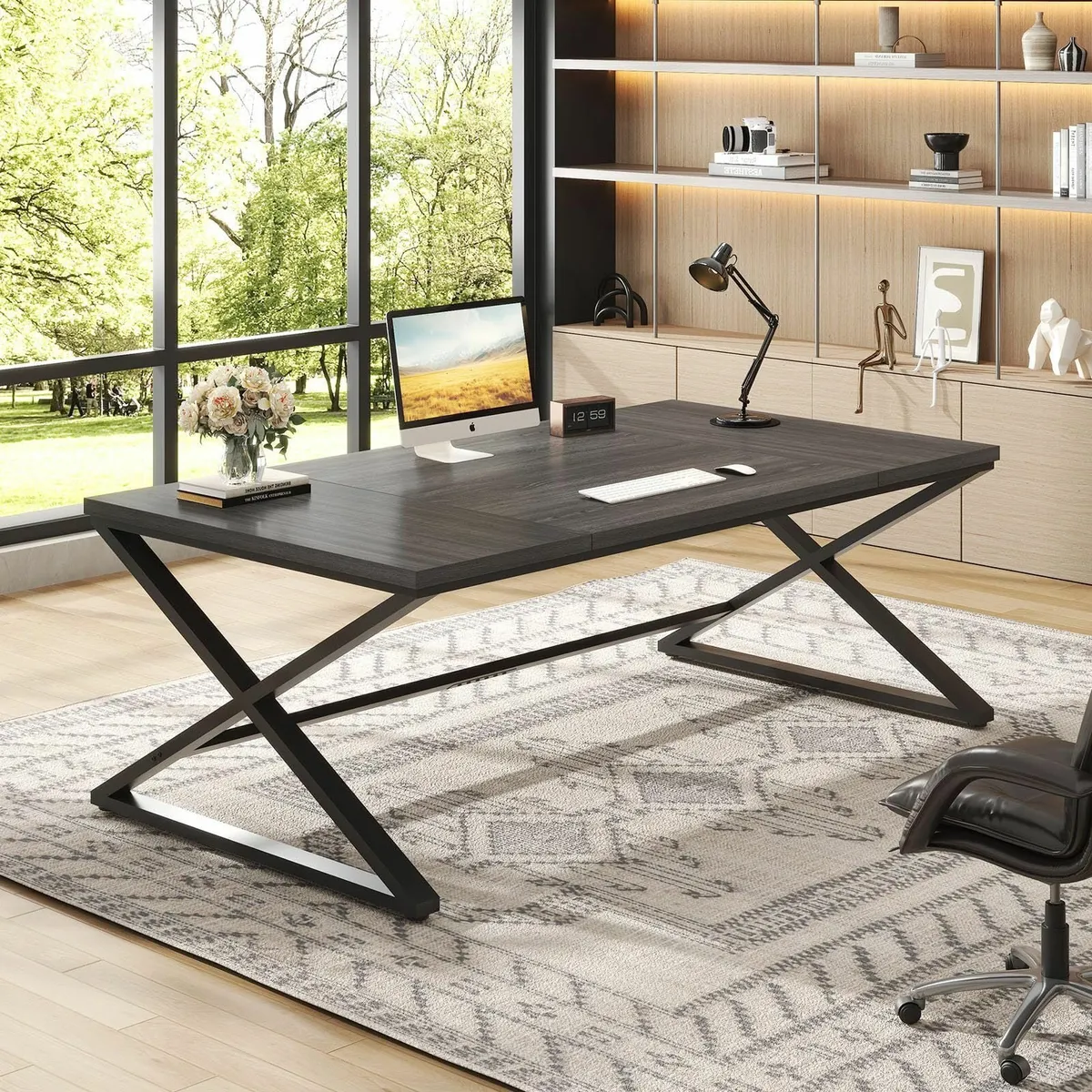 Large Desk Long Computer for Writing Study - Image 3