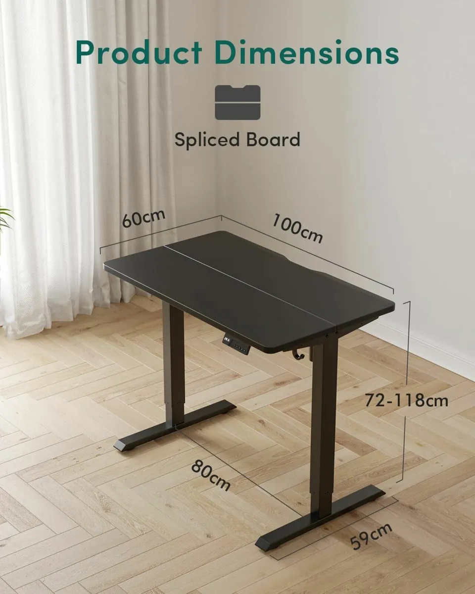 Electric Standing Desk For Gaming 100 x 60 cm - Image 3