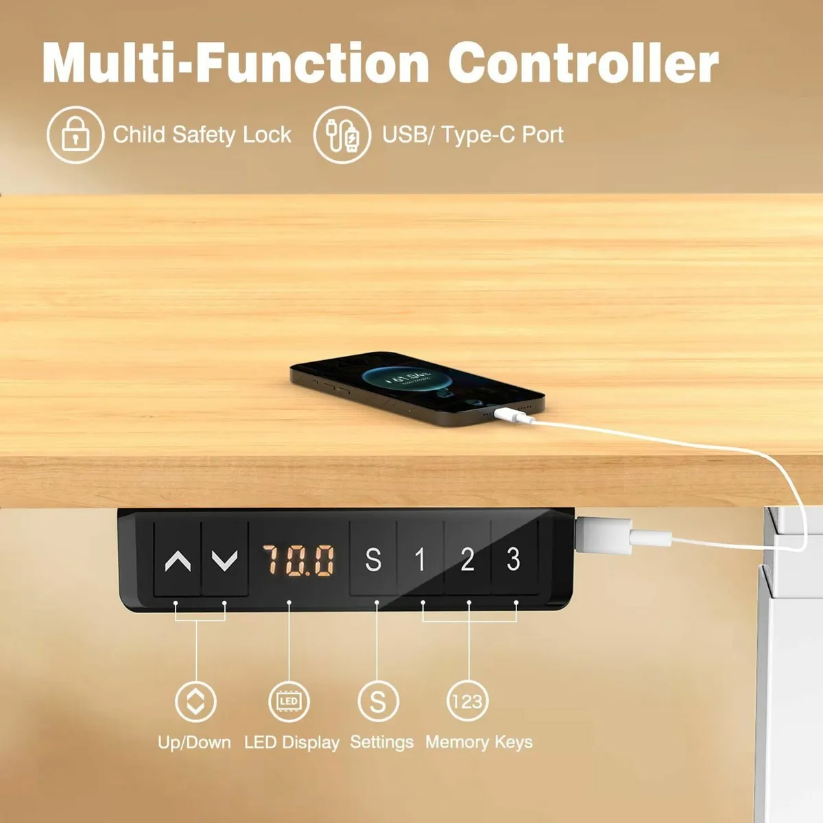 Standing Desk Frame with Dual Motor Height - Image 4