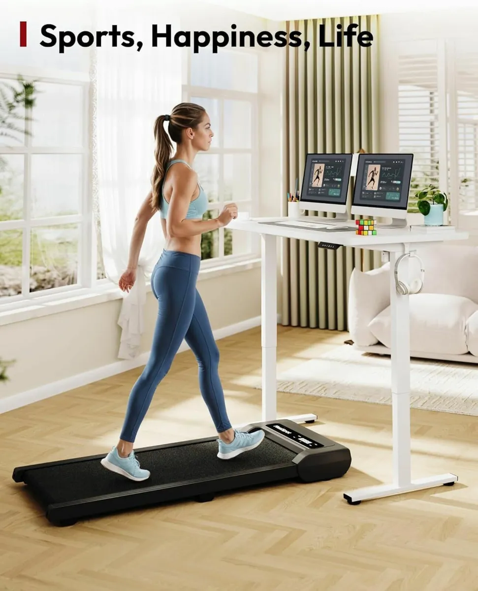 160 x 60cm Standing Desk Electric Height Adjustabl - Image 2