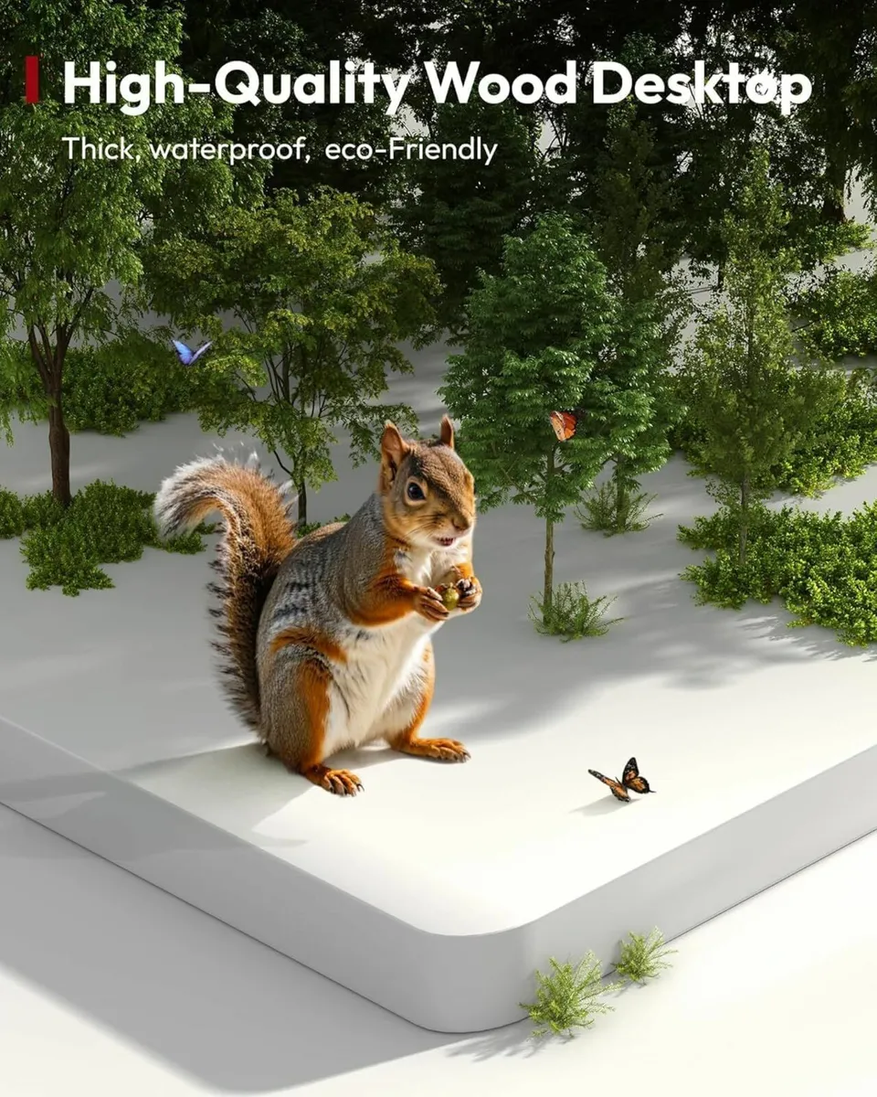 160 x 60cm Standing Desk Electric Height Adjustabl - Image 4