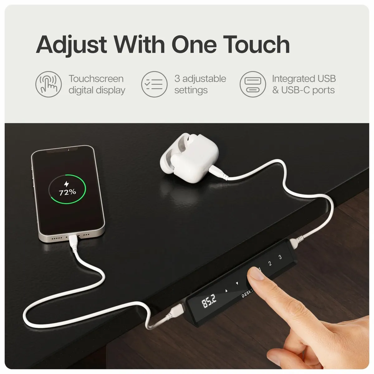 Height-adjustable desk standing table frame - Image 3