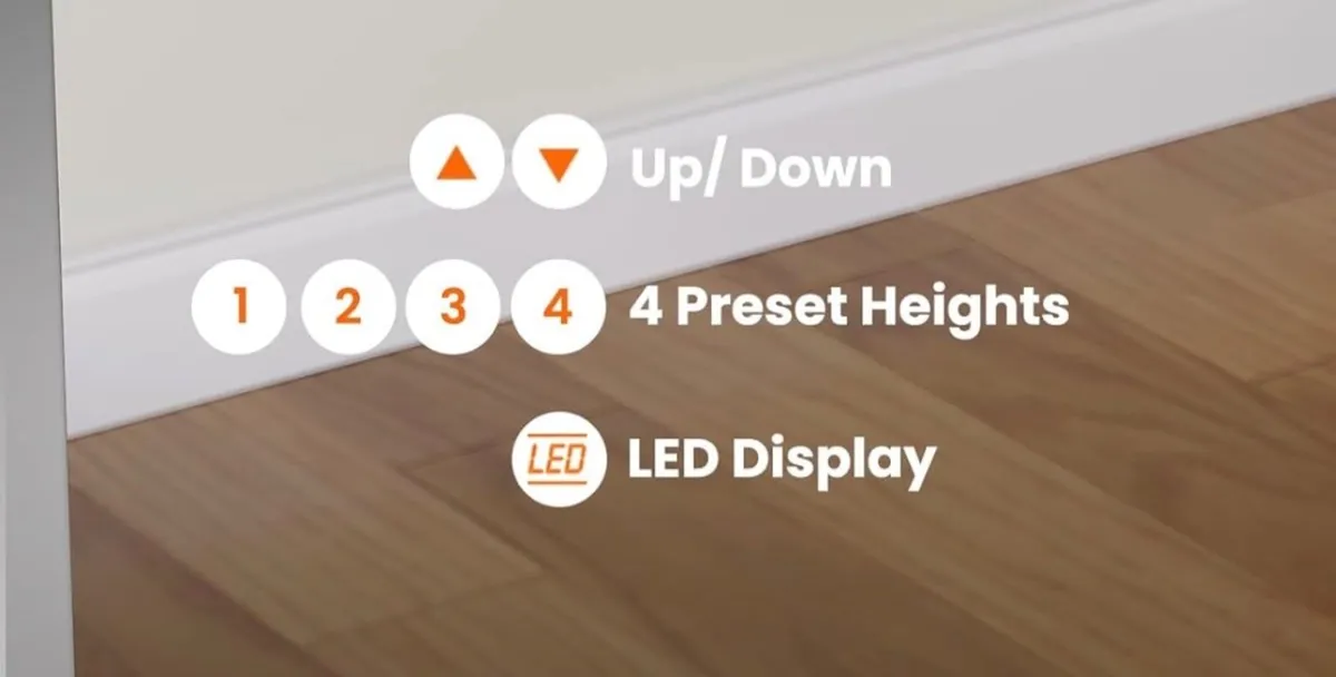 Electric Standing Desk Height Adjustable 160 x 80c - Image 4