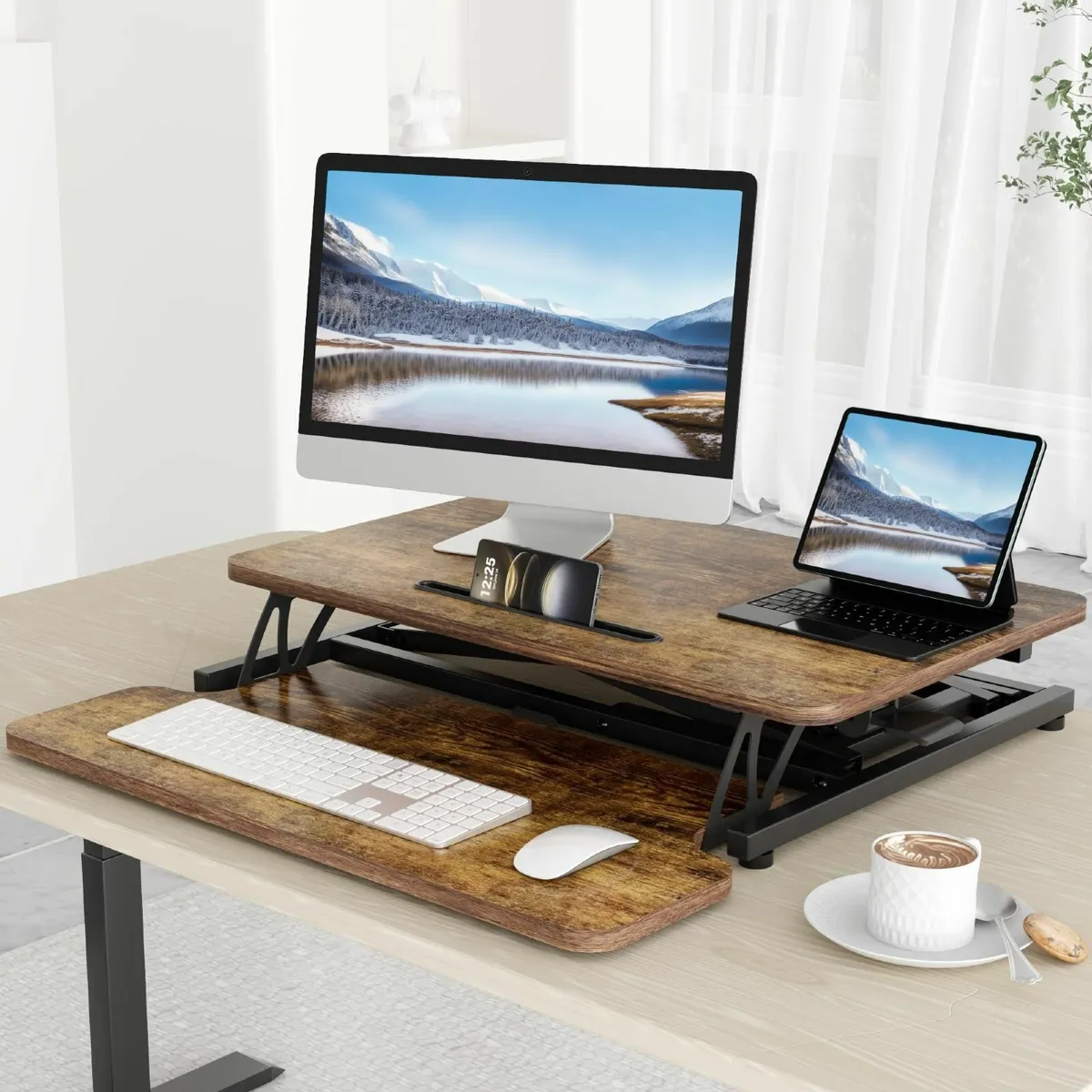 Standing Desk Converter 26/64cm Wide Height - Image 2