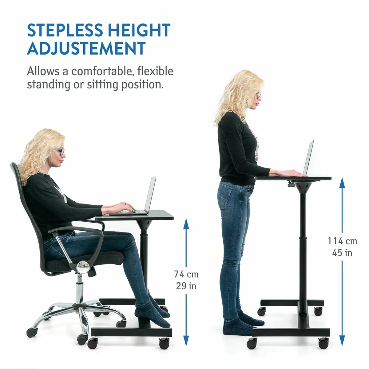 Focus Airlift Pneumatic Sit-Stand Laptop Desk - Image 2