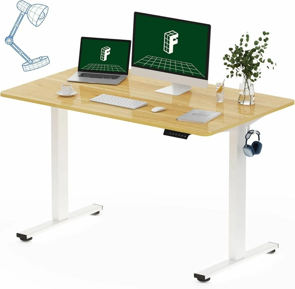 ONE PIECE Electric Standing Desk Sit Stand Table - Image 1