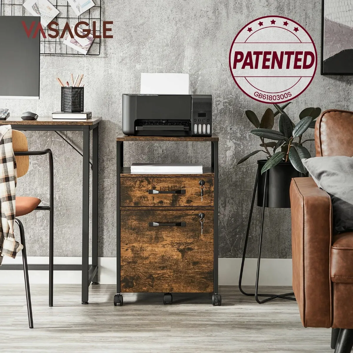 Filing Cabinet Mobile File with 2 Lockable - Image 4