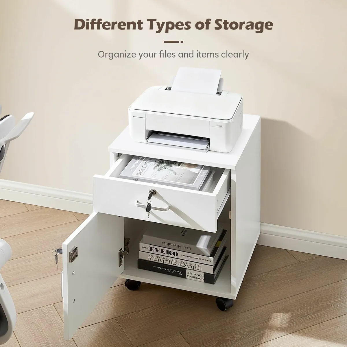 Office Filing Cabinet Mobile File Storage 1 - Image 3