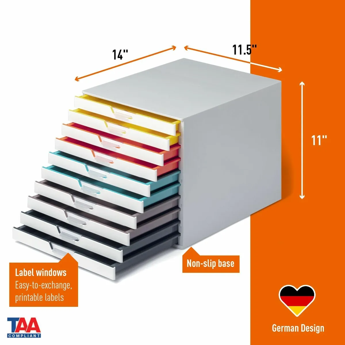 VARICOLOR® MIX 10 Drawer Unit - Desktop Set with - Image 3