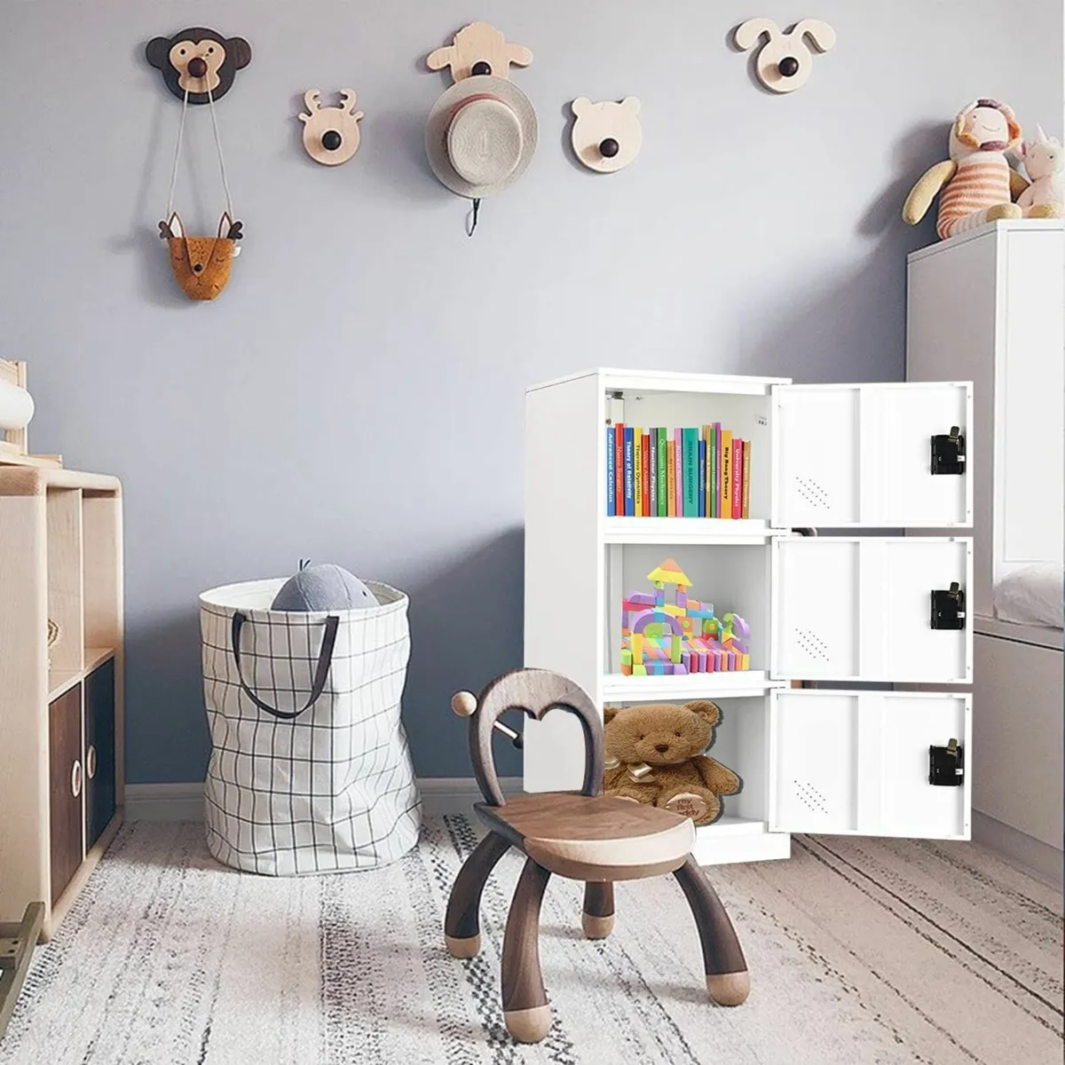 Vertical Single Tier Small Locker with Padlock - Image 2