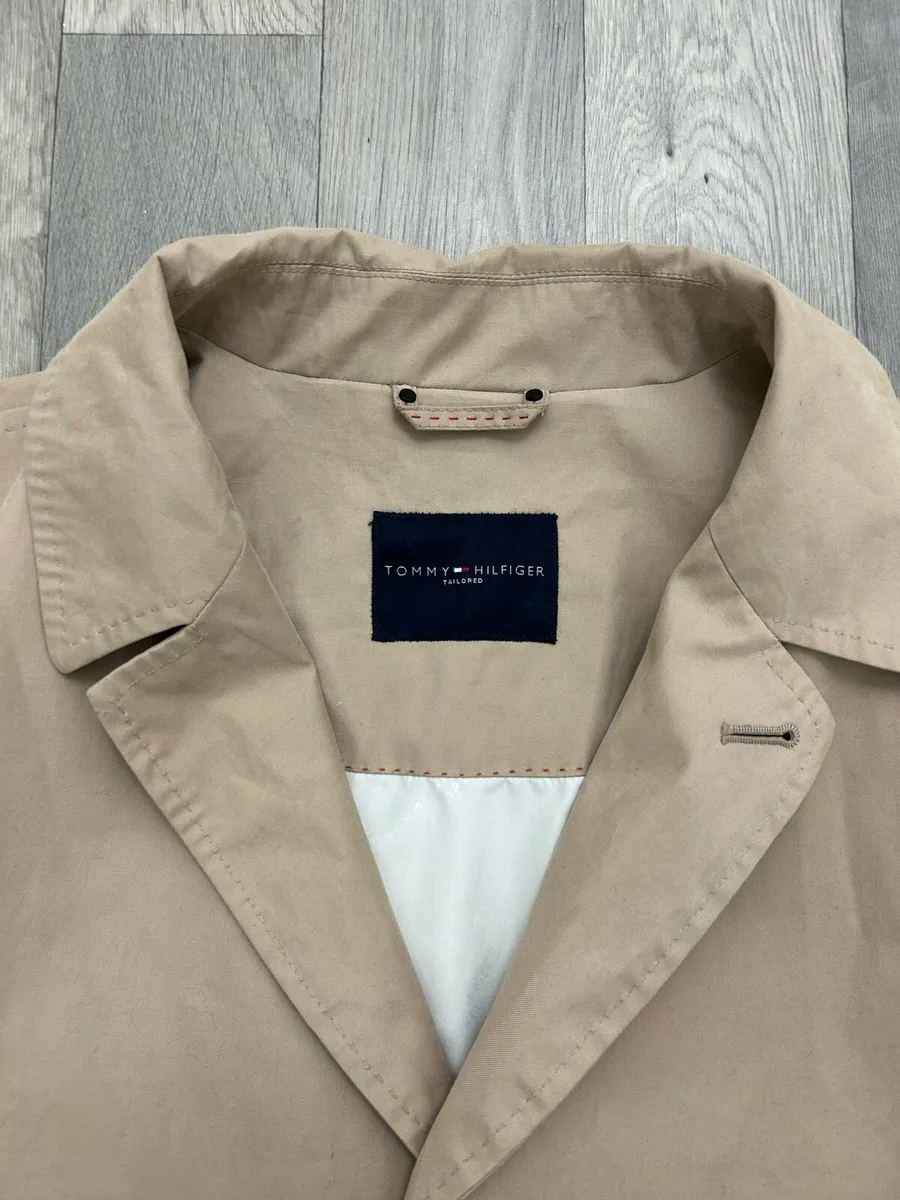 Tommy Hilfiger Trench Coat Overcoat Mens 54 XL - Image 3