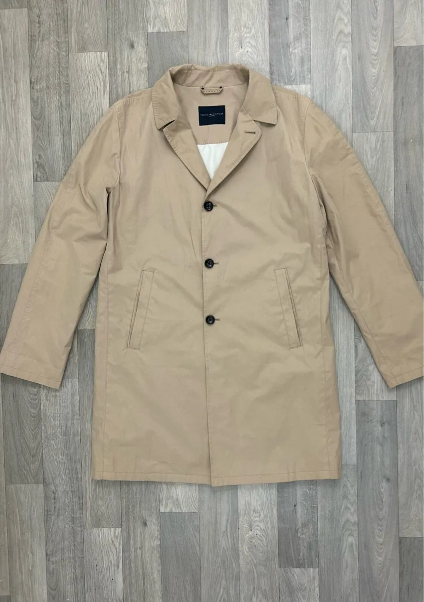 Tommy Hilfiger Trench Coat Overcoat Mens 54 XL - Image 1