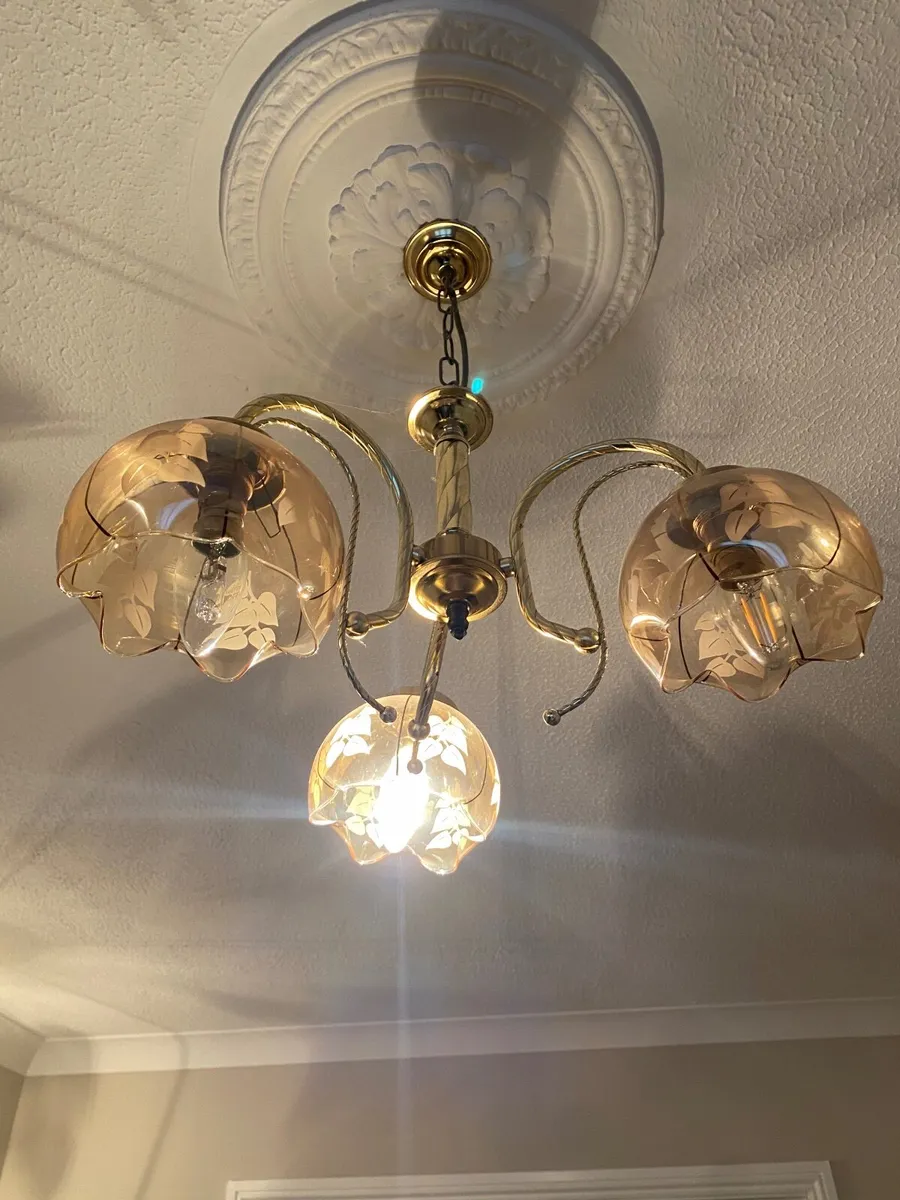 Brass Light Fittings - Matching Set - Image 1