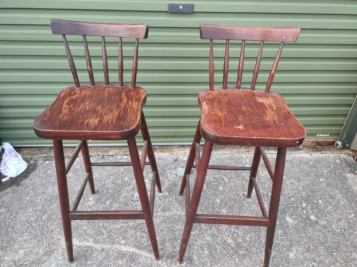 Pair of High Stools - Image 1