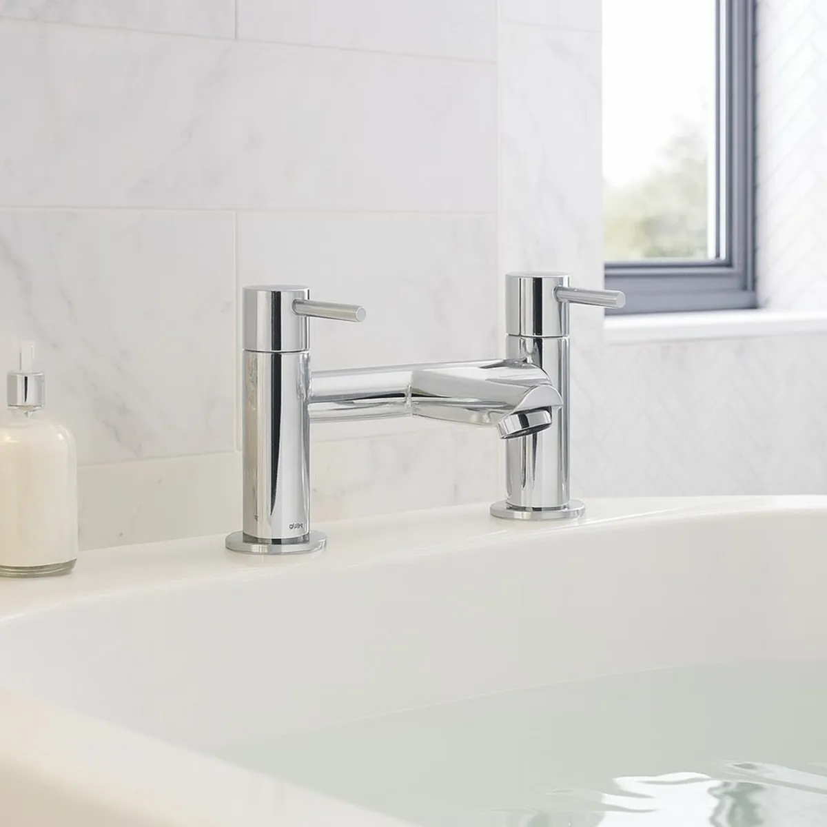 Innsbruck Bath Filler Tap | Two Lever Mixer - Image 3